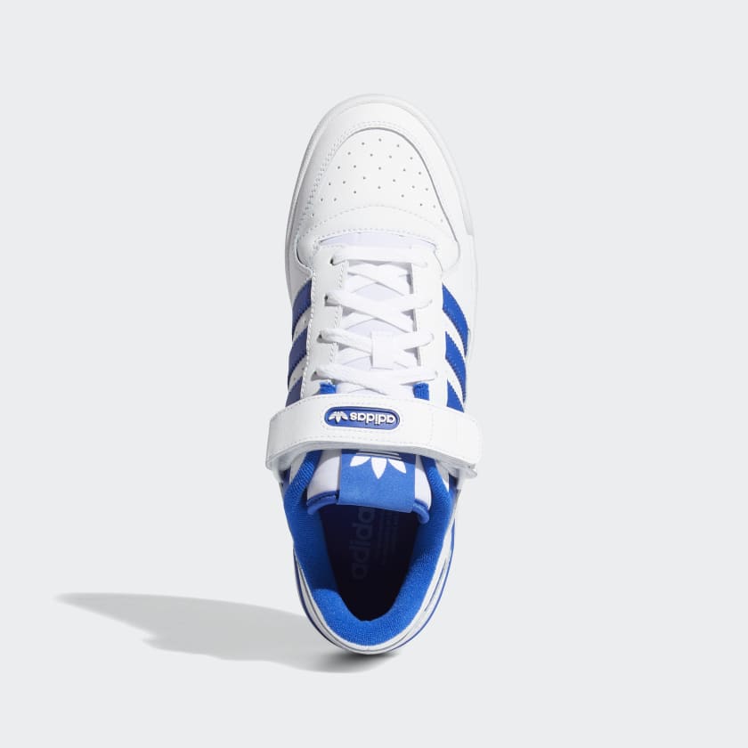 Adidas forum low white blue
