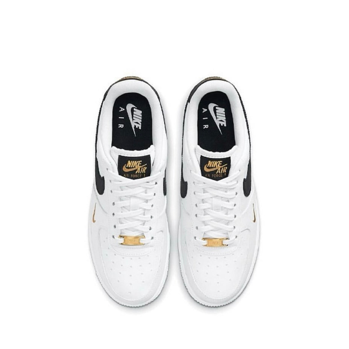 Nike Air Force 1 Low Essential "White/Black/Gold" sneakers