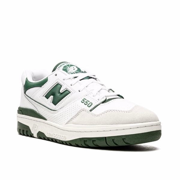 New Balance 550 "White/Team Forest Green" sneakers